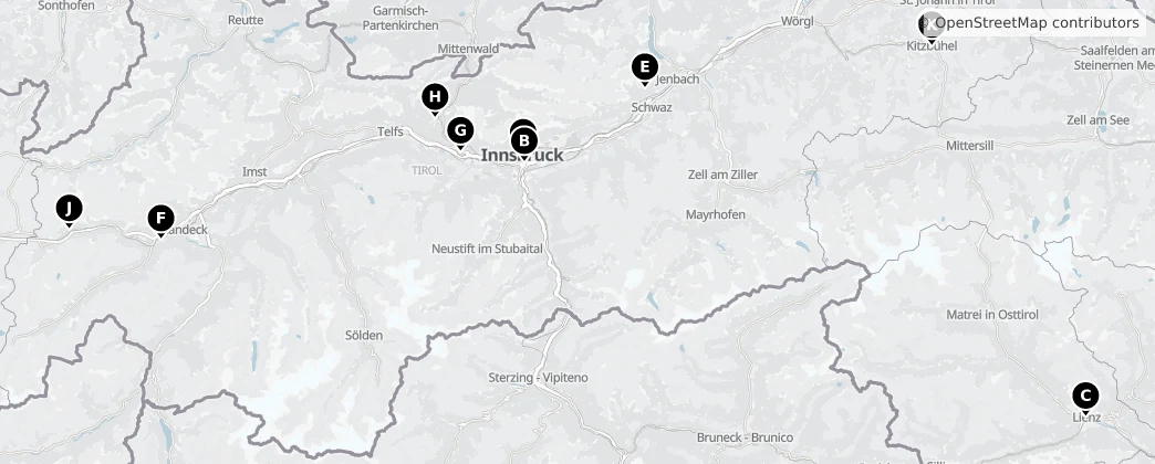Map of Tirolo