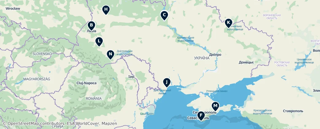 Map of Ucraina