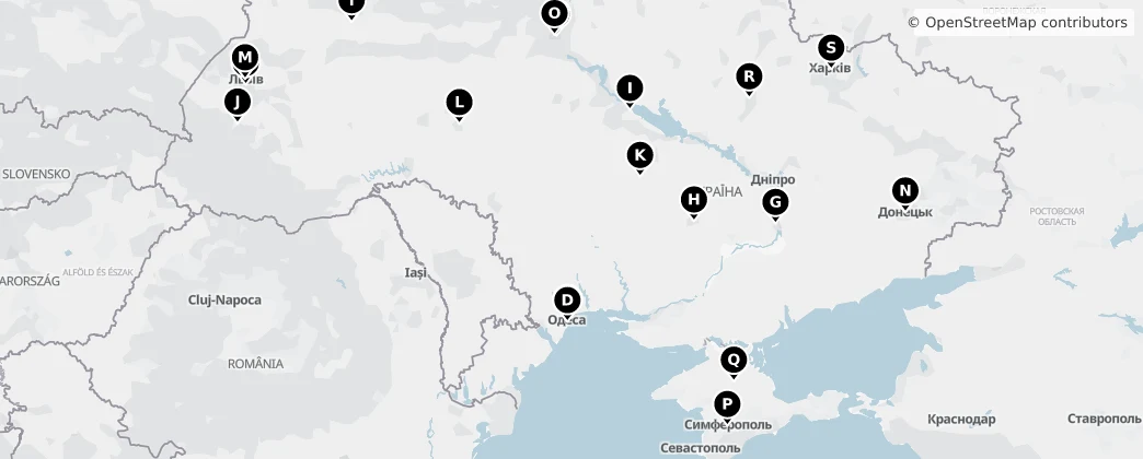 Map of Ucraina