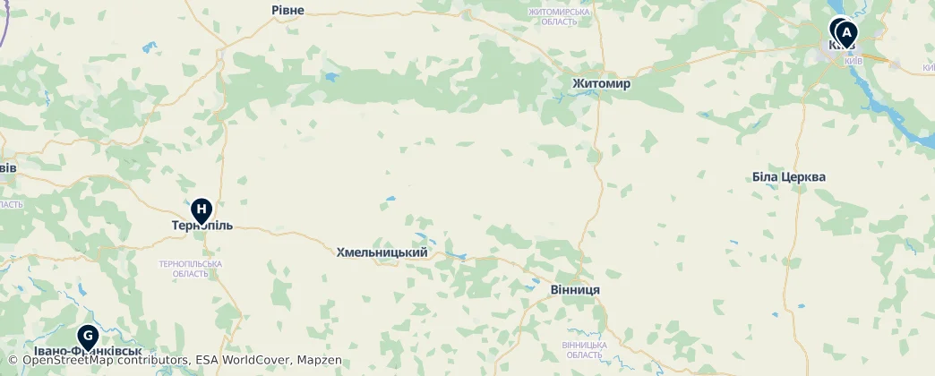 Map of Ucraina