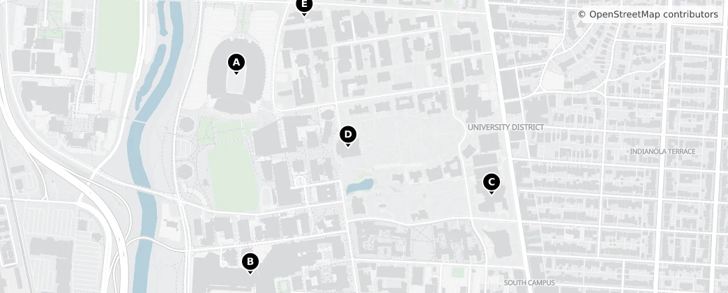 Map of University District District 4
