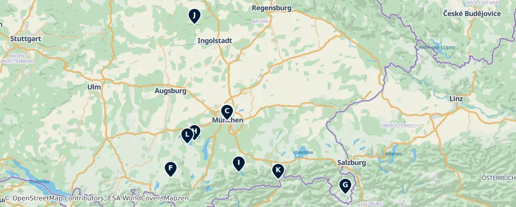 Map of Distretto dell'Alta Baviera
