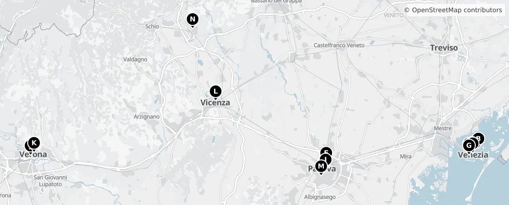 Map of Veneto