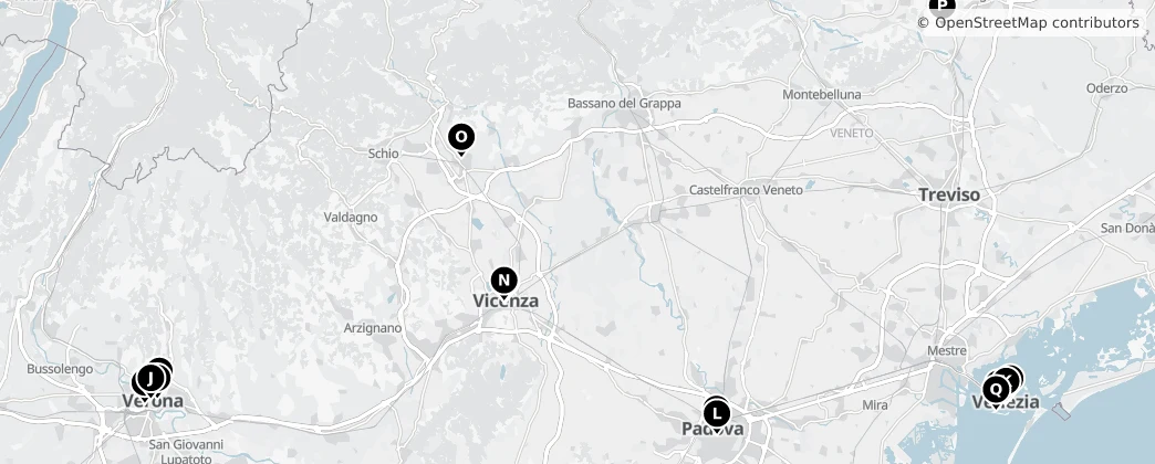 Map of Veneto