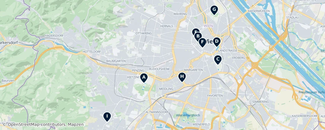 Map of Vienna