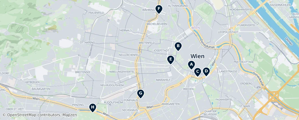 Map of Vienna