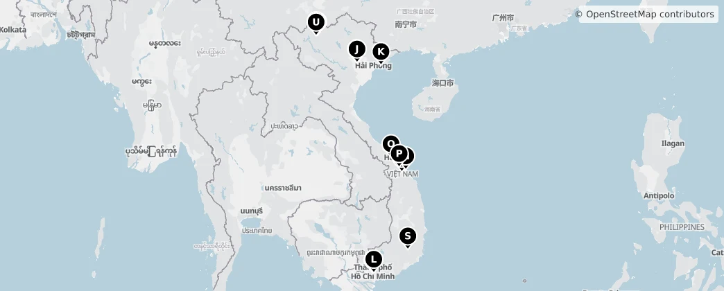 Map of Vietnam
