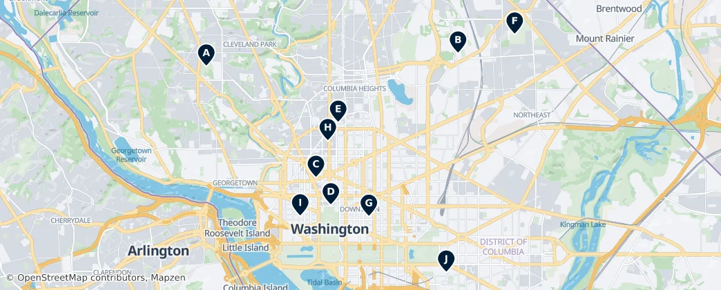 Map of Washington