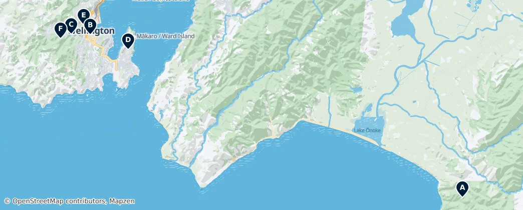 Map of Wellington
