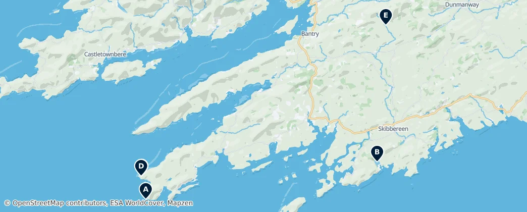 Map of West Cork Municipal District (2014-2019)