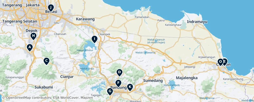 Map of Giava Occidentale