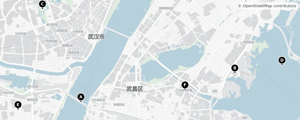 Map of Wuhan