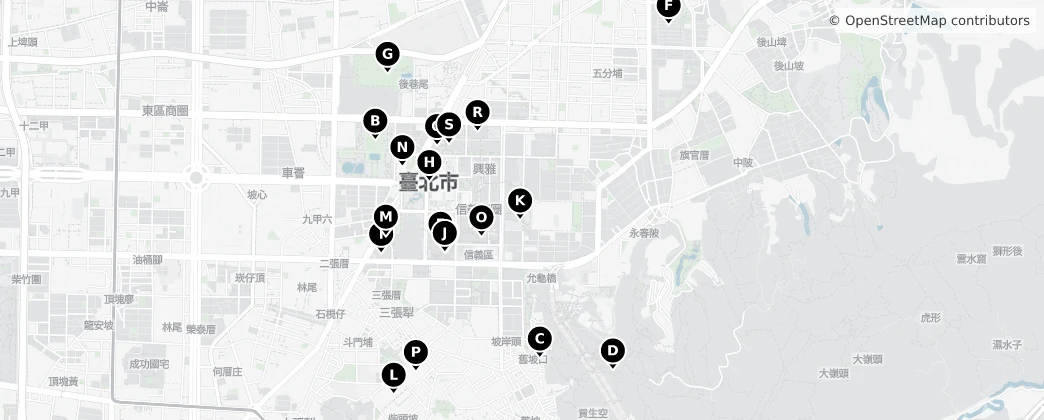 Map of Distretto di Xinyi