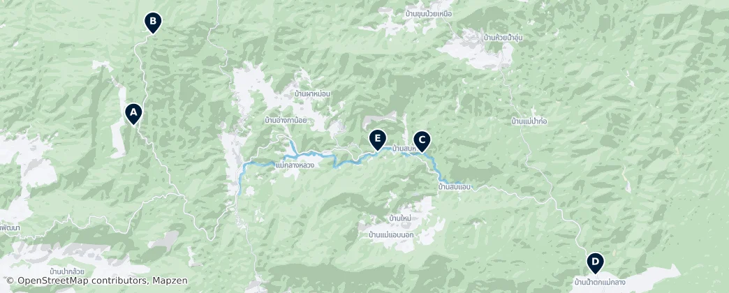 Map of Doi Inthanon National Park