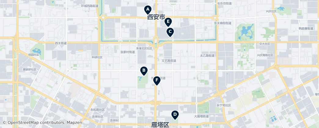 Map of Zhang an lu