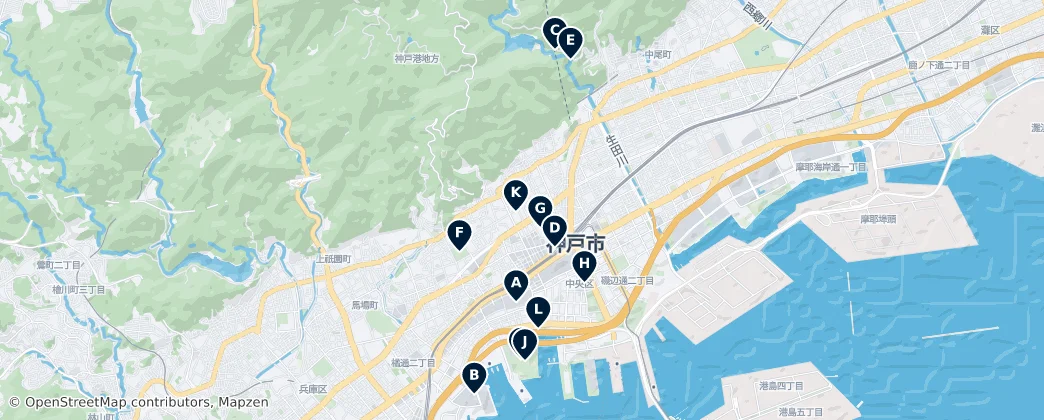 Map of Chuo Ward
