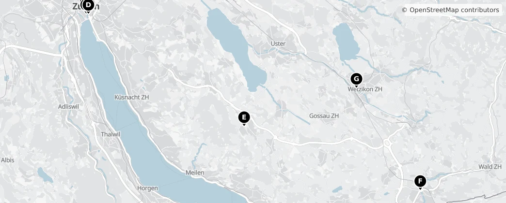 Map of Zurigo