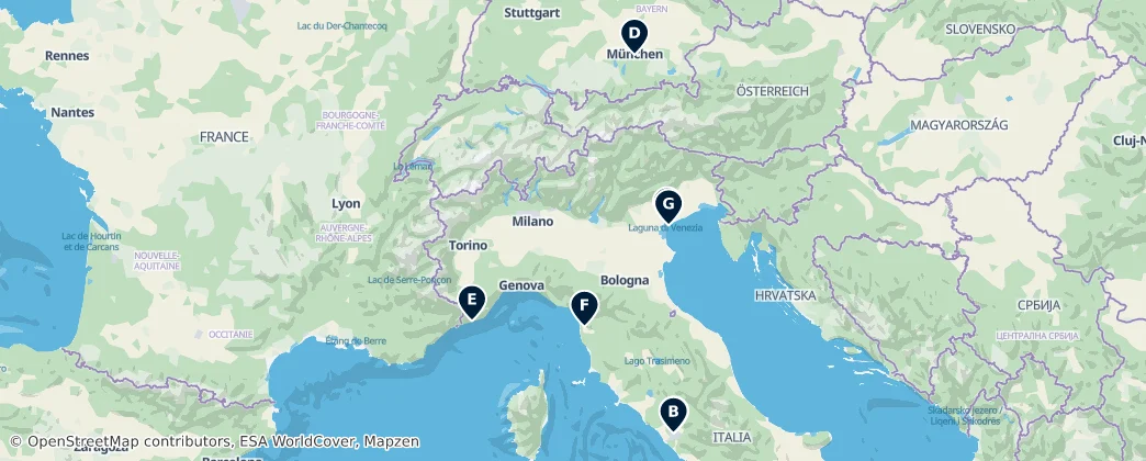 Map of Italy