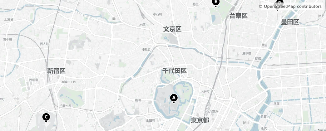 Map of Tokyo