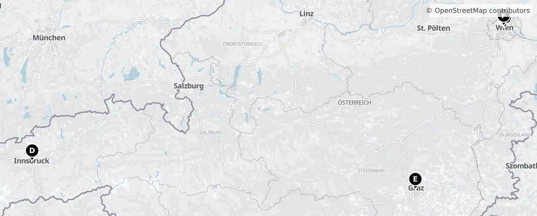 Map of Austria