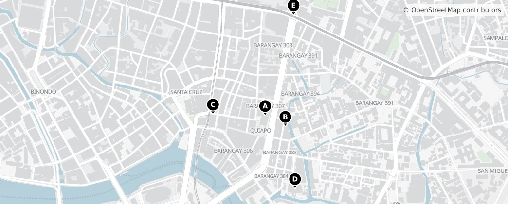 Map of 307