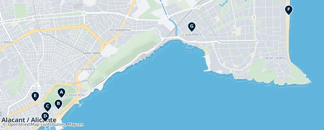 Map of Alacantí