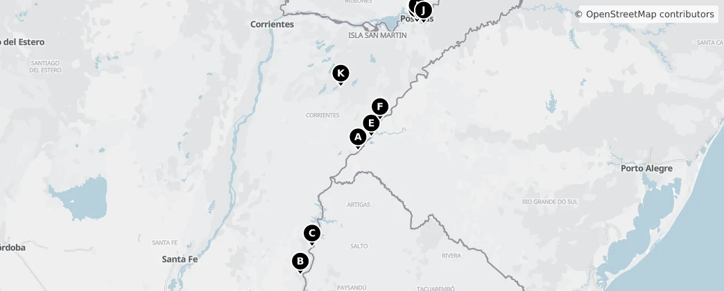 Map of 아르헨티나