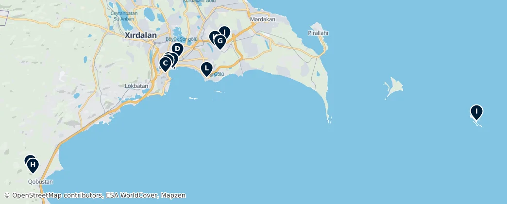 Map of 바쿠