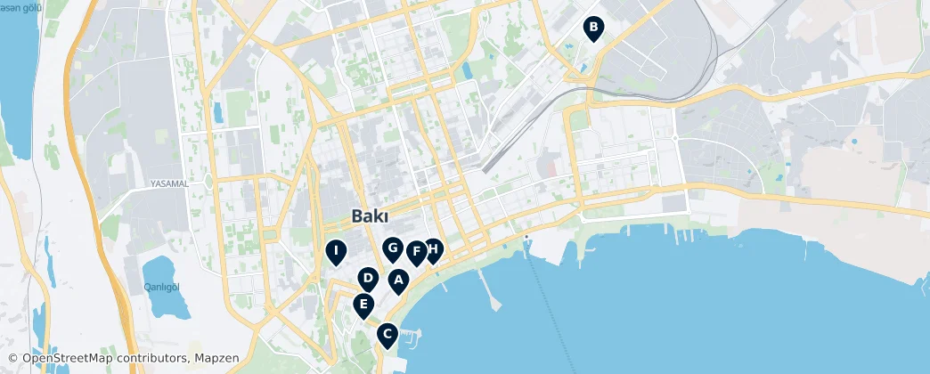 Map of 바쿠