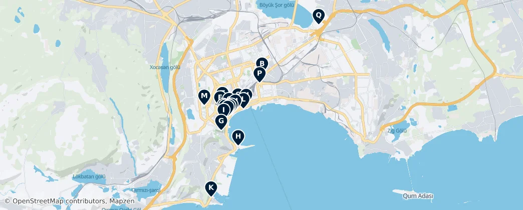 Map of 바쿠