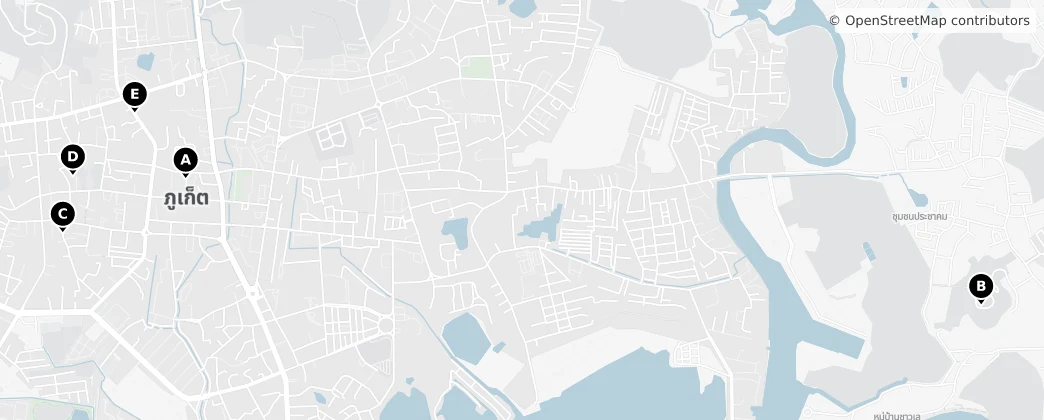 Map of Ban Talat Yai