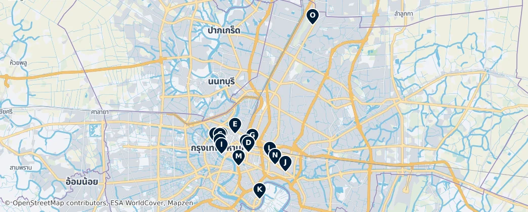 Map of 방콕
