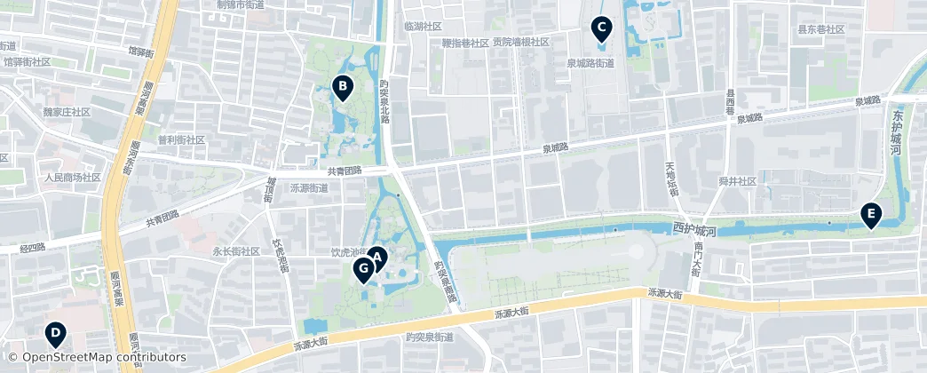 Map of Baotu Spring