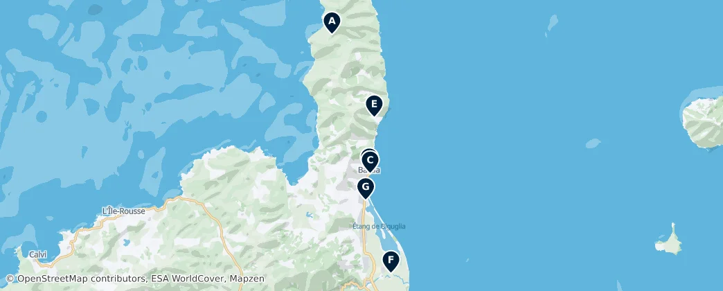 Map of 바스티아