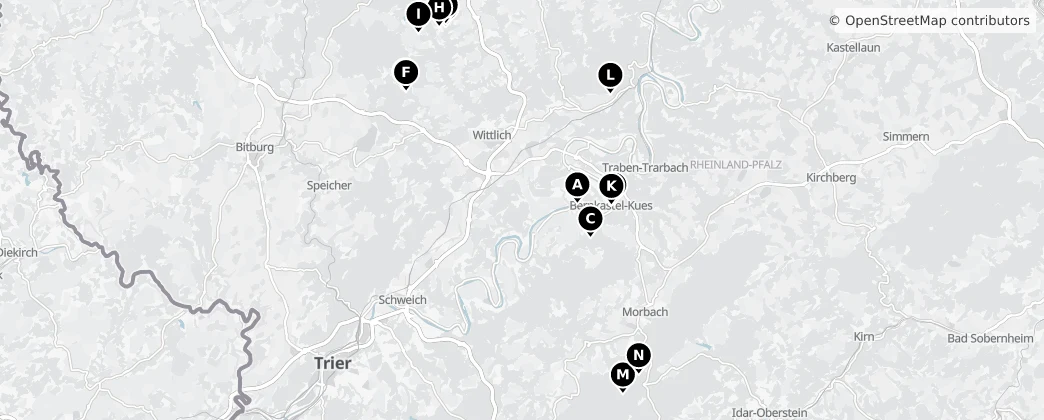 Map of Bernkastel-Wittlich