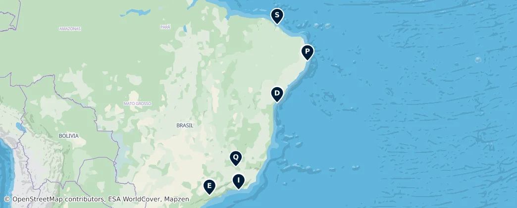 Map of 브라질