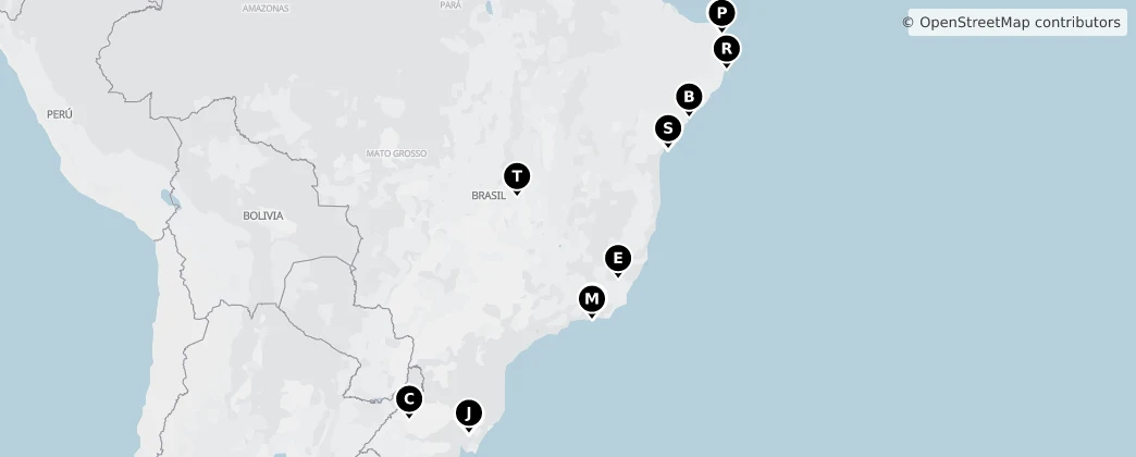 Map of 브라질