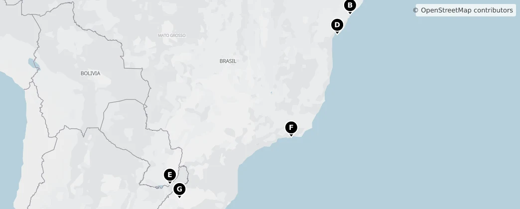 Map of 브라질