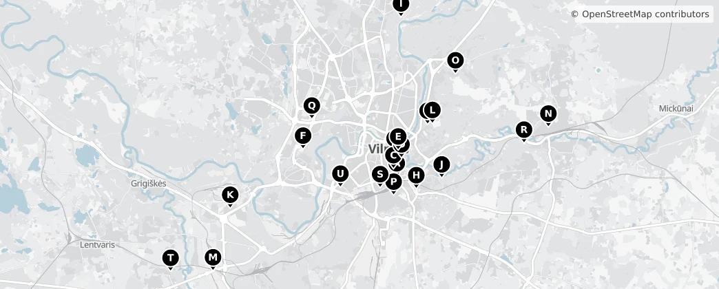 Map of 빌뉴스