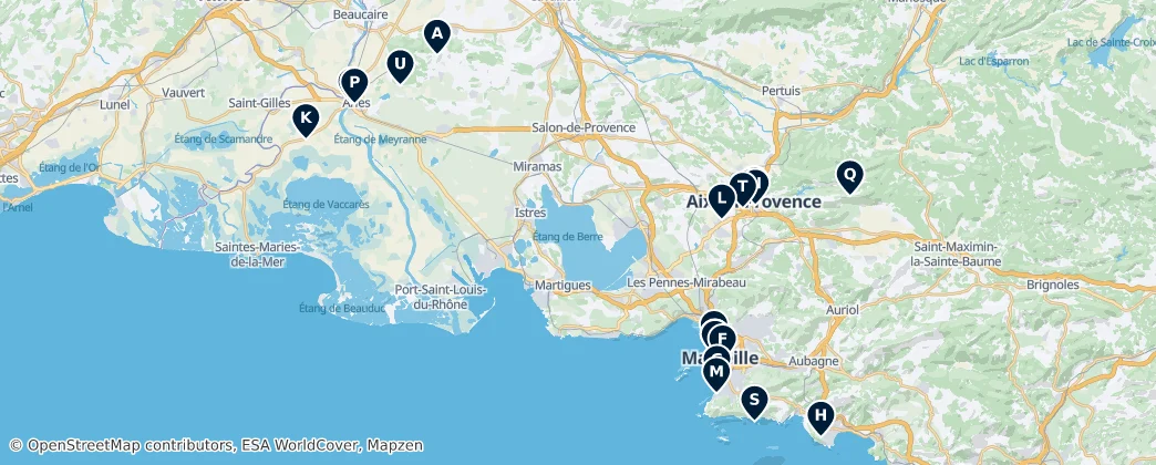 Map of 부슈뒤론주