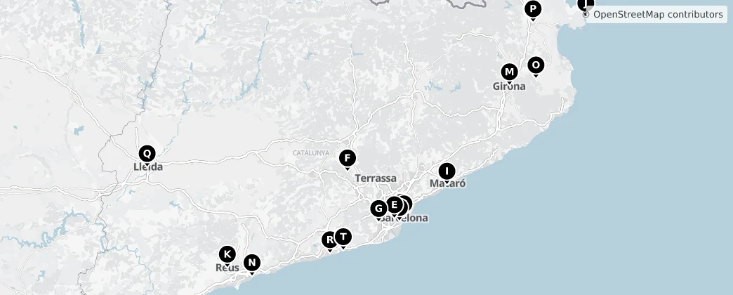 Map of 카탈루냐