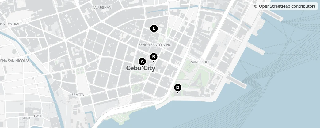 Map of Señor Santo Niño