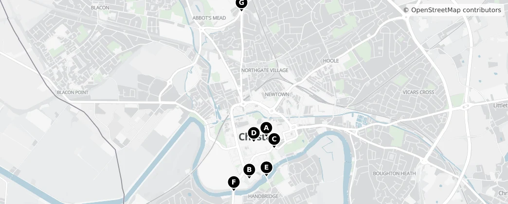 Map of 체스터