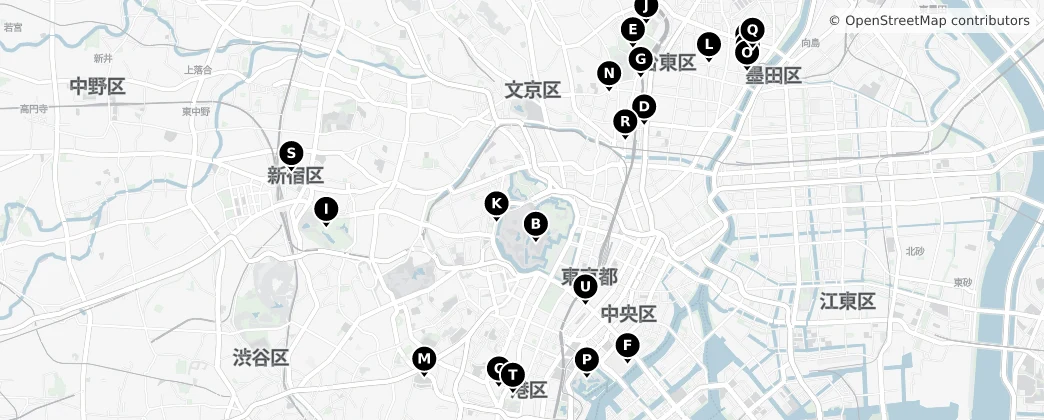 Map of 지요다구