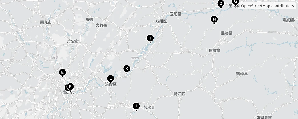Map of 충칭시