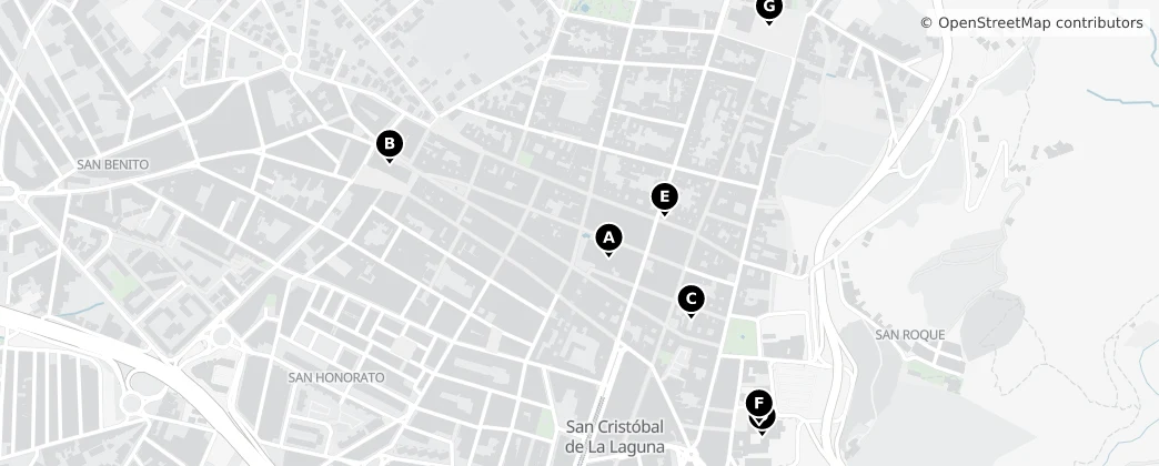Map of Conjunto Histórico de la Ciudad de San Cristóbal de La Laguna