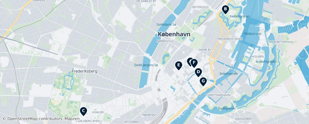 Map of 코펜하겐시