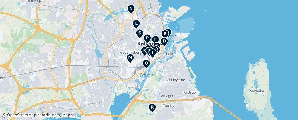 Map of 코펜하겐시
