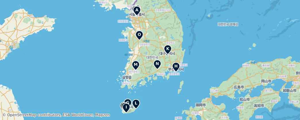 Map of 대한민국