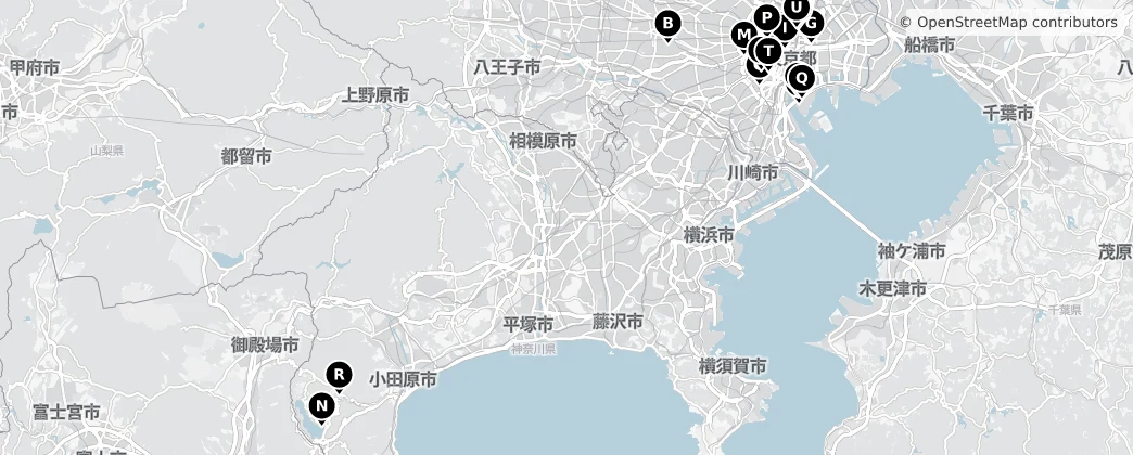 Map of 도쿄도
